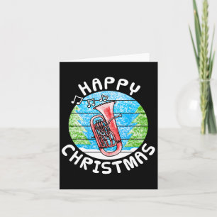 Carte Euphonium Christmas Br Musicien Musique Enseignant
