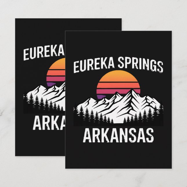 Carte Eureka Springs (Devant / Derrière)