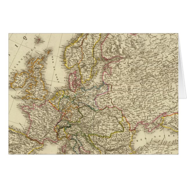 Carte Europe 3 (Devant horizontal)