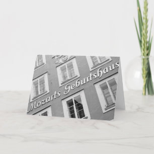 Carte Europe, Autriche, Salzbourg. Lieu de naissance de 