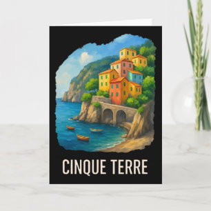Carte Évasion de voyage de Cinque Terre Italie Monteross