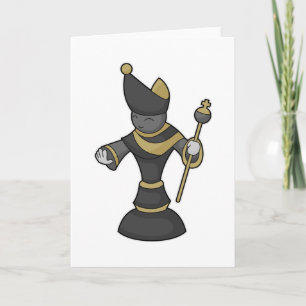 Carte Évêque Échecs Équipe Échecs