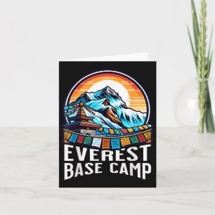 Carte Everest Base Camp de prière drapeaux Nepali Himala