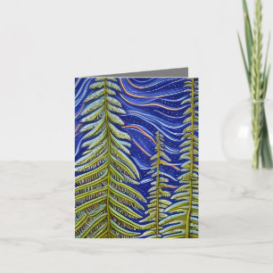 Carte Evergreens Abstraits lunaires