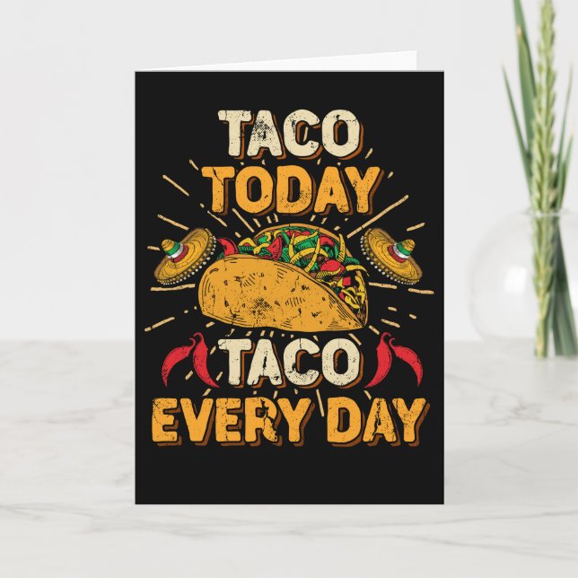 Carte Every Day is Taco Day Taco Tuesday Cinco de Mayo (Devant)