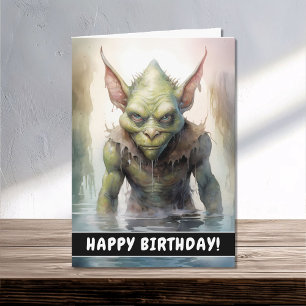 Carte Evil Wicked Imaginaire Goblin Joyeux anniversaire