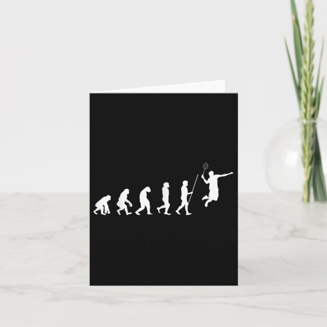 Carte Evolution Badminton _ Navette _ Joueur Badminton G (Devant)