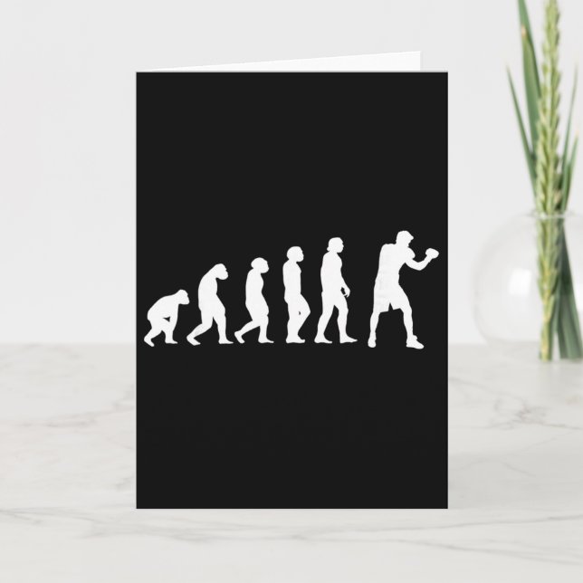 Carte Évolution de boxe kickboxing Boxe Combat Boxeur  (Devant)
