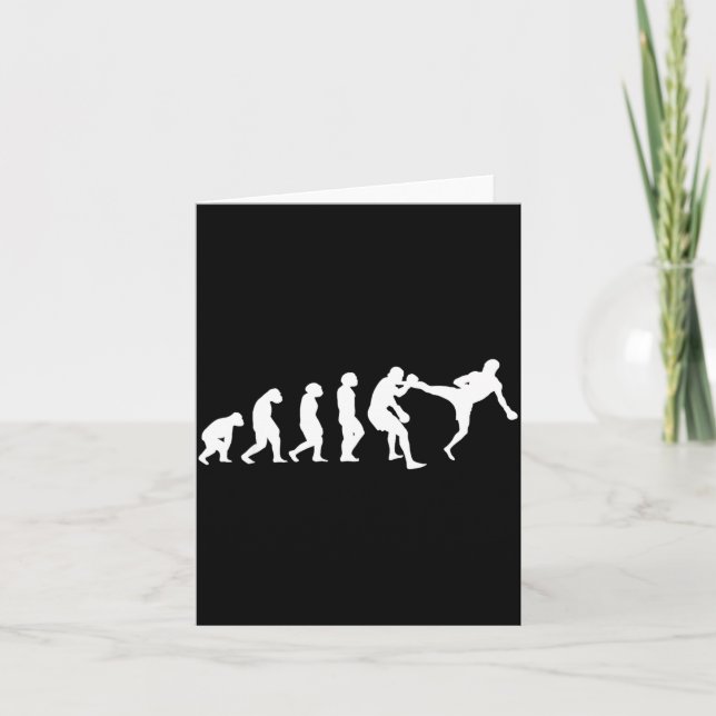 Carte Évolution de karaté Taekwondo Ju-Jutsu Kung-Fu Kar (Devant)
