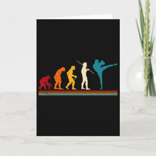 Carte Évolution de kickboxing Kickboxer Karaté Boxe Mma 