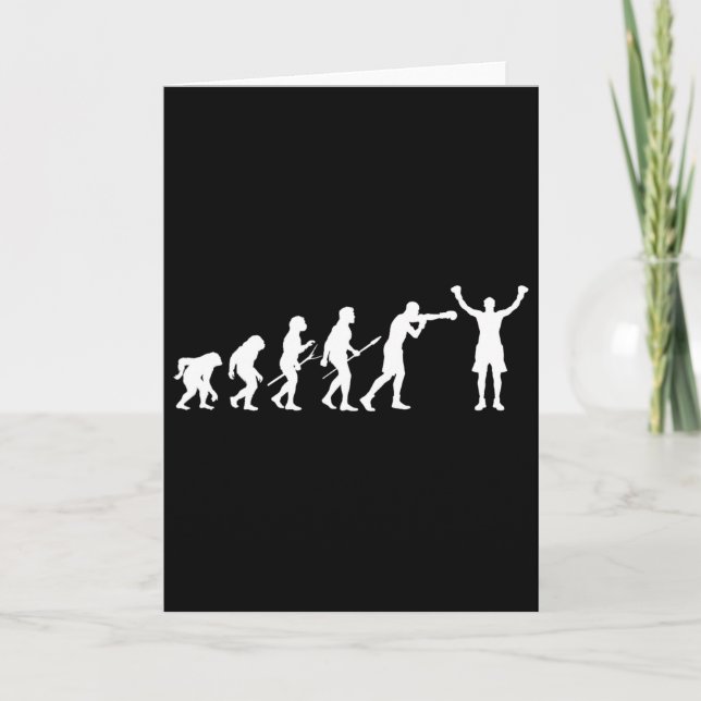Carte Évolution de la boxe - Amateur de boxe Boxeur Kick (Devant)