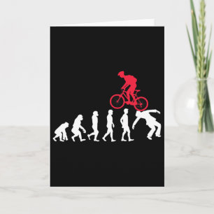 Carte Évolution de VTT Mtb Crash Biker Cycliste 