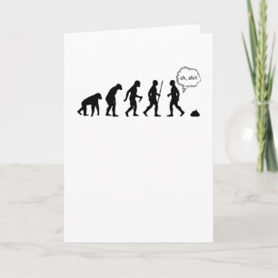 Carte Evolution Stop Following Me Funny Saying