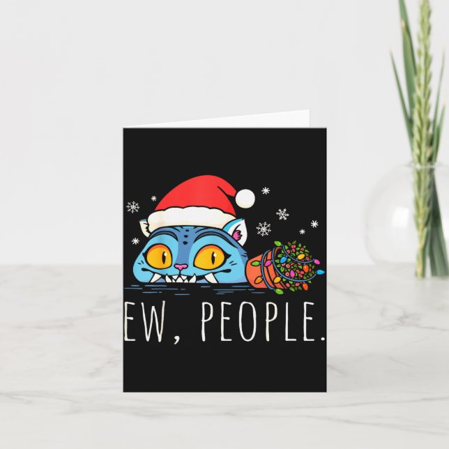 Carte Ew People Christmas Funny Tiger Sarcastic Humor In (Devant)