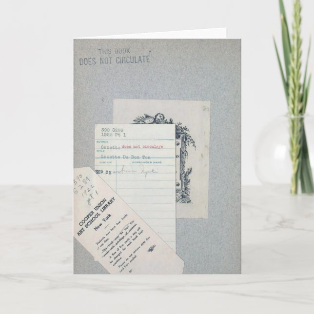 Carte Ex Library Card pour les amateurs de livres (Devant)