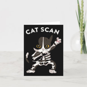 Carte Examen de chat Scan Ct Drôle de chat X-ray Pun Mem