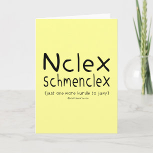 Carte Examen NCLEX Schmenclex de soins infirmiers