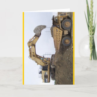 Carte Excavatrice/camion à benne basculante