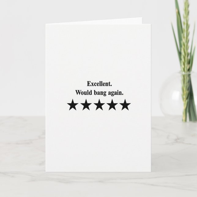 Carte Excellent Bang à nouveau (Devant)