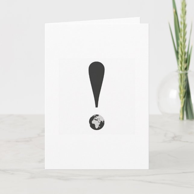 CARTE EXCLAMATION MARK  (Devant)