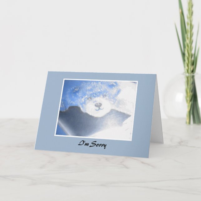 Carte Excuse de Nounours (Devant)