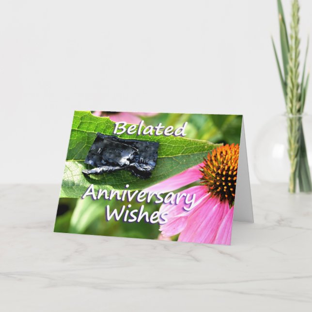 Carte Excuses d'anniversaire tardives - personnaliser (Devant)