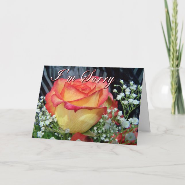 Carte Excuses roses (Devant)