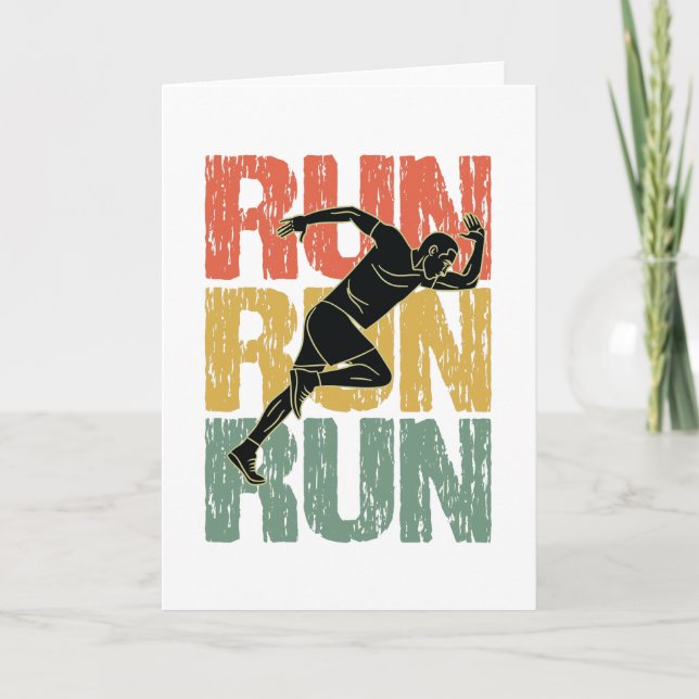 Carte Exécuter l'exécution - Runner Vintage (Devant)