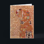 Carte Exécution par Gustav Klimt, Art Nouveau vintage<br><div class="desc">L'Accomplissement (alias L'Étreinte) (1909) de Gustav Klimt est une peinture à l'huile symboliste de l'ère victorienne représentant un jeune couple s'étreignant avant de s'embrasser.
À propos de l'artiste :
Gustav Klimt (1862-1918) était un peintre symboliste autrichien et l'un des membres les plus éminents du mouvement Art nouveau viennois.</div>