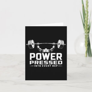 Carte Exercice Bench Press Bodybuilding Fitness Workout