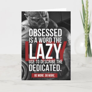 Carte Exercice "Body building" Gym Motivational