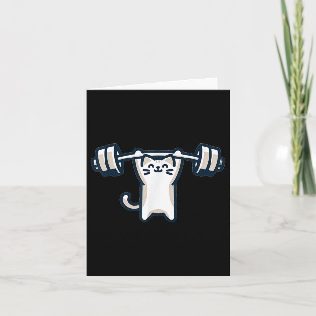 Carte Exercice de gym pour l'aérotransport de chats (Devant)