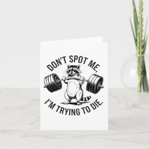 Carte Exercice de musculation Ne me repérez pas J'essaie
