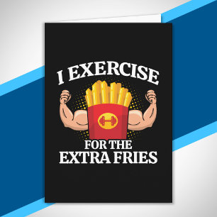 Carte Exercice pour des Frites Supplémentaires - Mème dr