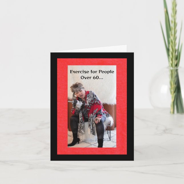 Carte Exercice pour les personnes de plus de 60 ans (Devant)