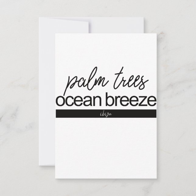 Carte Expérience Ibiza | Inspirationnel (Devant)