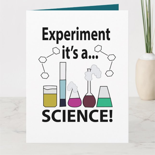 Carte Expérience scientifique C'est une science (Devant)