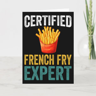 Carte Expert certifié en frites Trump amateur de fast fo