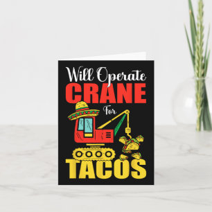 Carte Exploitera La Grue Pour Tacos Amoureux De Nourritu
