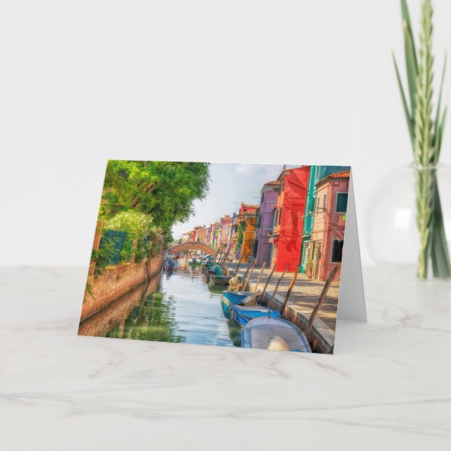 Carte Explore the Vibrant Charm of Burano (Devant)