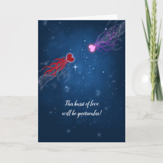 Carte Explosion d'amour - Saint-Valentin Da7 (Devant)
