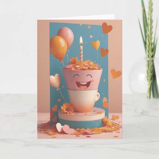 Carte Explosion d'anniversaire de nerds (Devant)