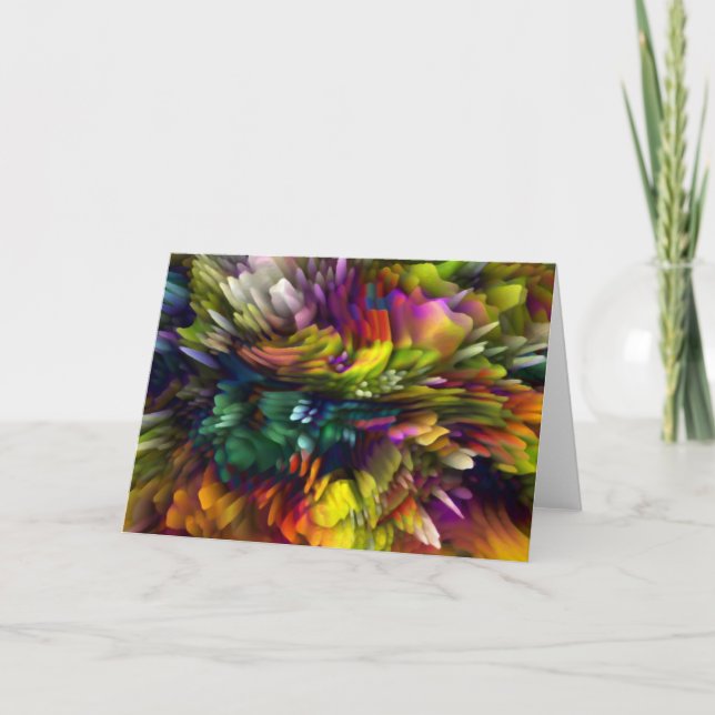 Carte Explosion de couleur (Devant)
