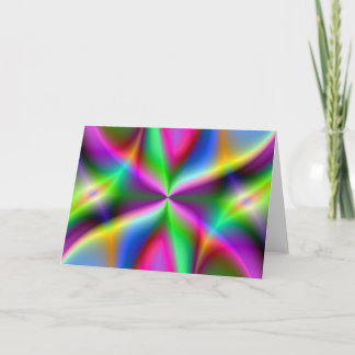 Carte Explosion de couleur Arc-en-ciel Cadeaux d'art fra