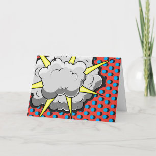 Carte Explosion de style comique pop art