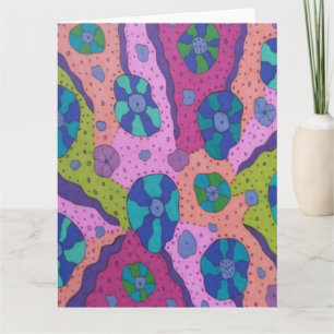Carte Explosion du dessin Abstrait couleur
