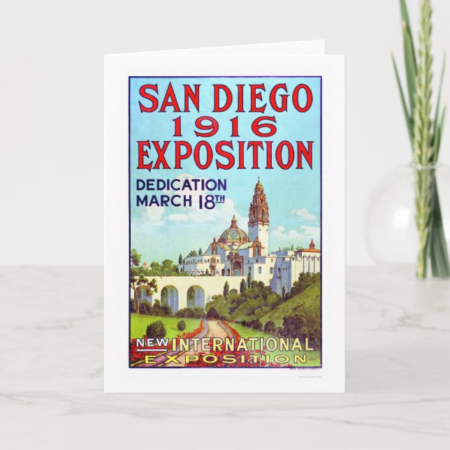 Carte Exposition 1916 de San Diego (Devant)