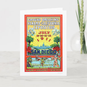 Carte Exposition du Panama - de la Californie à San