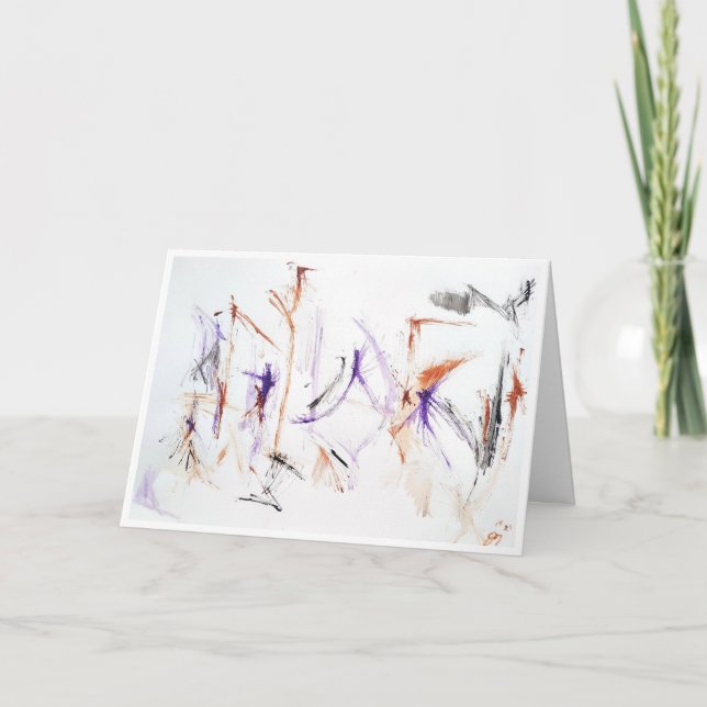 Carte Expression Abstraite "Uplifting Words" (Devant)