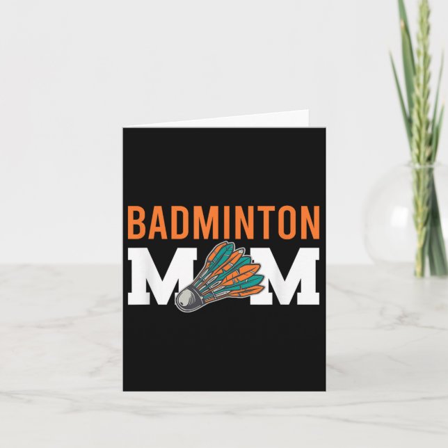 Carte Expressions de volant de badminton  (Devant)